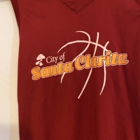 SANTA CLARITA YOUTH BASKETBALL RED JERSEY YOUTH L. - Picture 2 of 4